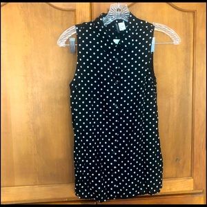 NWT Black & White Polka Dot Shirt